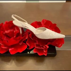 Anne Klein satin shoes.